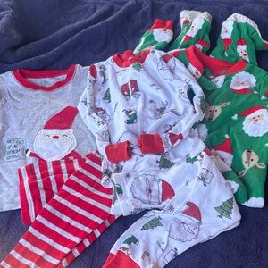 Festive Santa Kids Pajamas Set